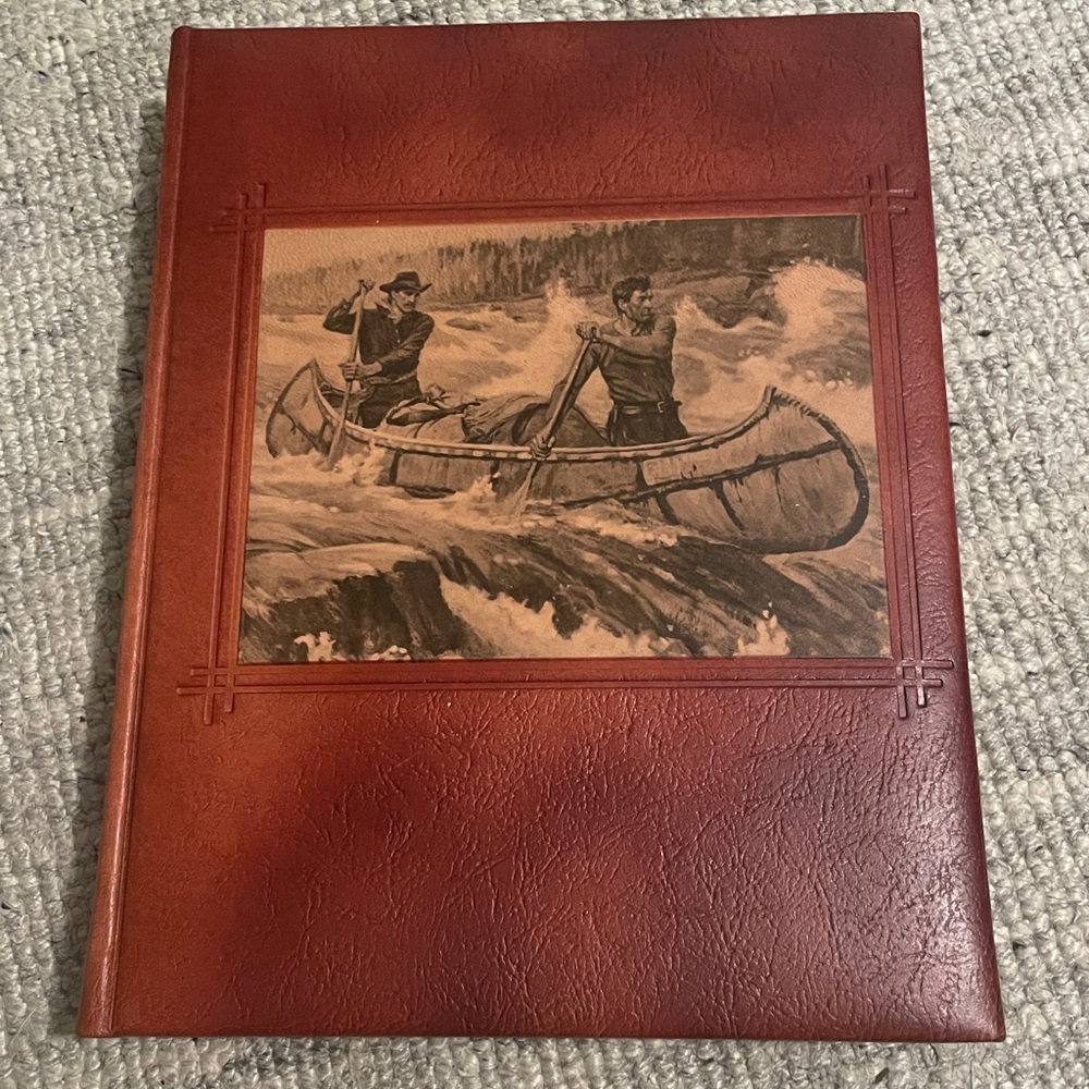 Vintage Leather Bound “America's Great Outdoors” Illustrated Anthology